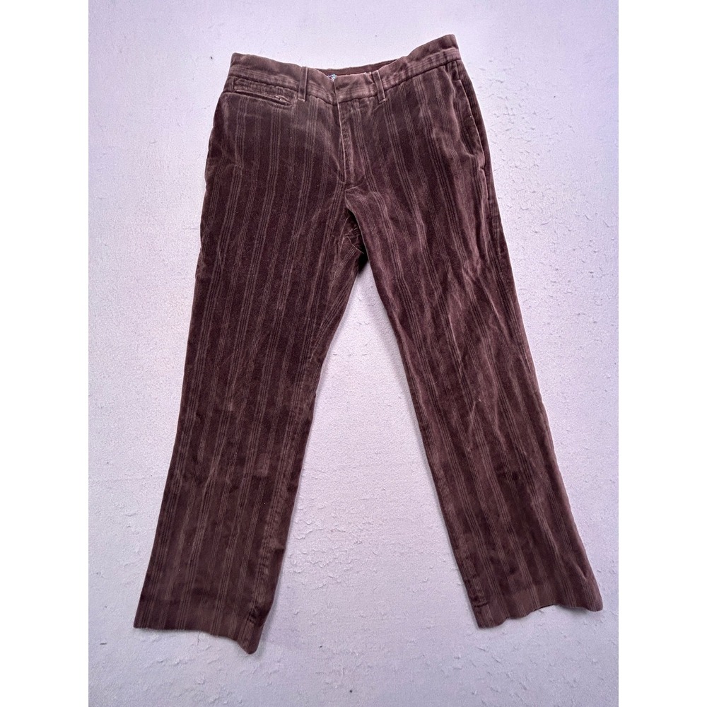 Original Penguin Trousers 100% Cotton Corduroy Brown 30 Mens